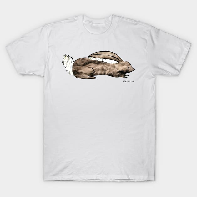 Rabbit : T-Shirt by Annie Pom Freitag